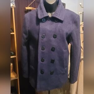 Superdry Dark Blue Pea Coat